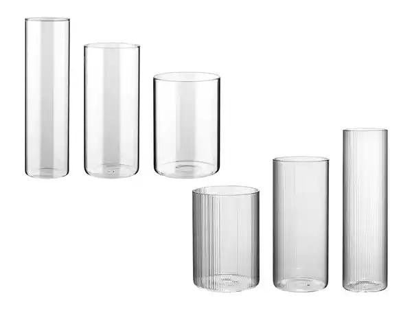 LIVARNO HOME Komplet steklenih vaz 3-delni - Akcija u trgovini Lidl