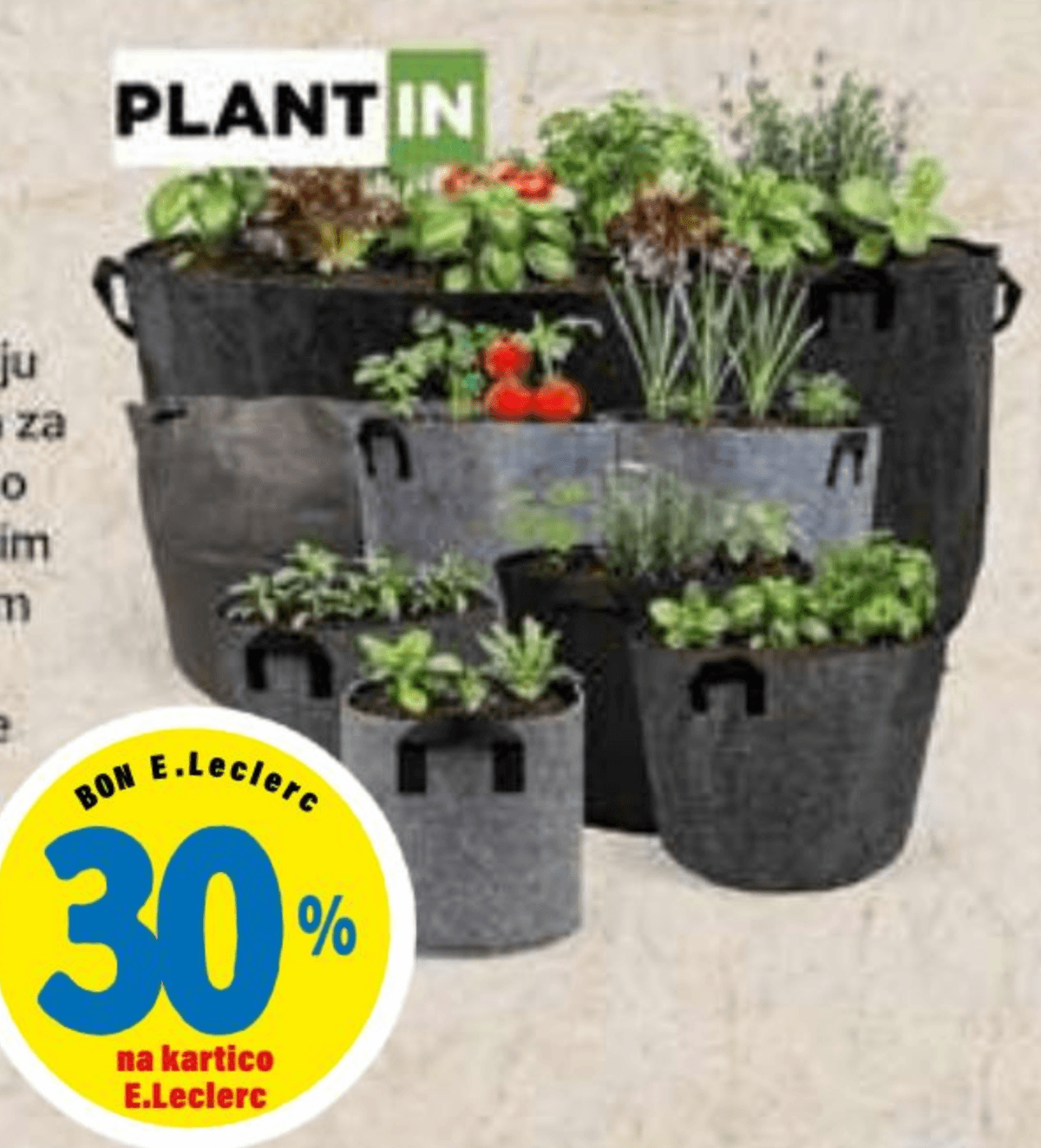 Plant IN Sadilne vreče in visoke grede - Akcija v trgovini E.Leclerc