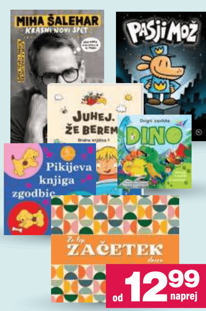 Izbrane knjižne uspešnice založbe Mladinska knjiga - Akcija v trgovini Mercator