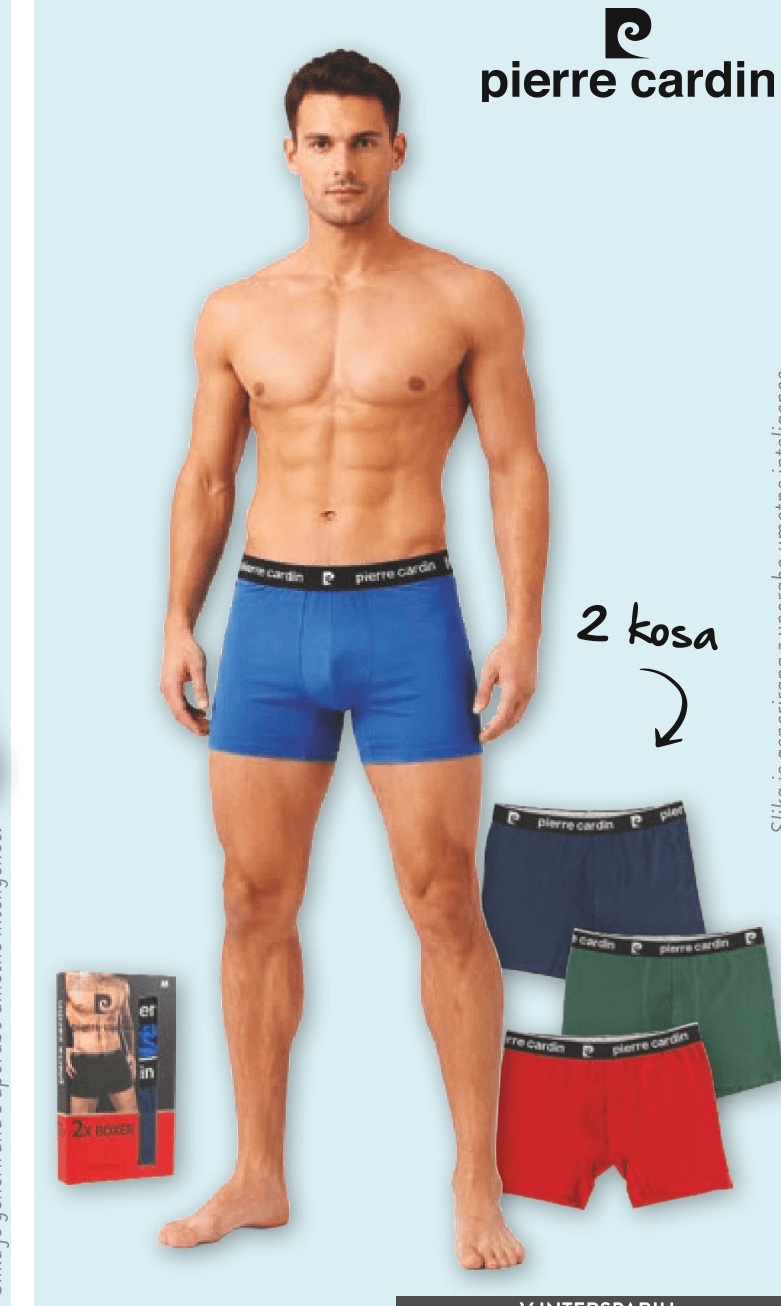 Pierre Cardin moške spodnje hlače Boxer 2 kosa - Akcija u trgovini Spar