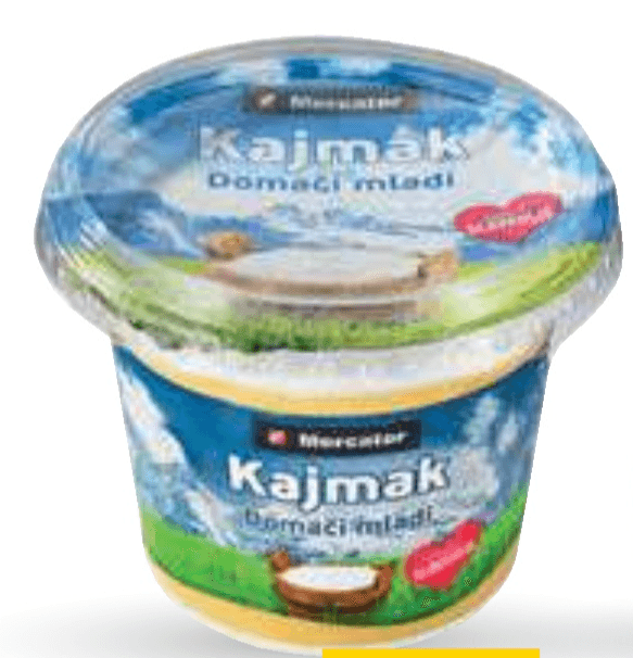 Mladi kajmak Mercator 250 g - Akcija v trgovini Mercator