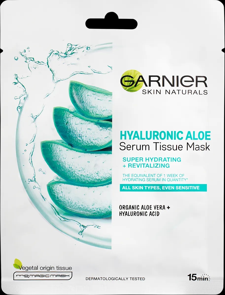 Garnier Skin Naturals Hyaluronic Aloe vlažilna maska za obraz 1 kos - Akcija v trgovini Dm