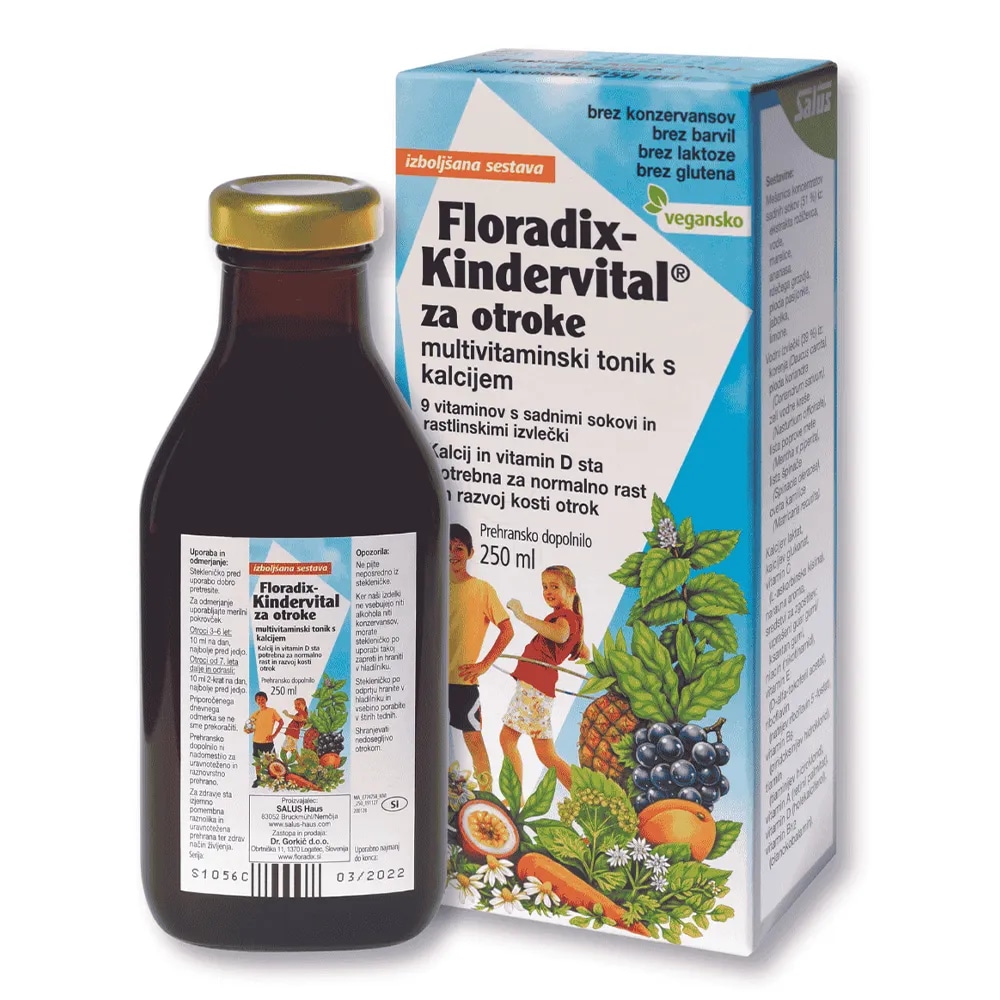 Floradix Kindervital tonik prehransko dopolnilo 250 ml Akcija v trgovini Tuš