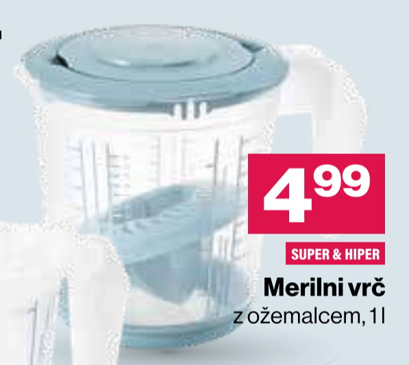 Merilni vrč z ožemalcem 1 l KEEEPER - Akcija v trgovini Mercator
