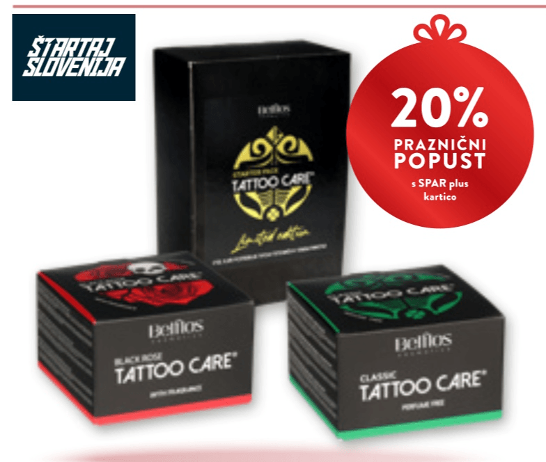Bellfios Tattoo Care izdelki - Akcija v trgovini Spar