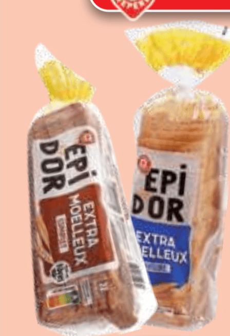 Toast ekstra mehak Epi D'or 500 g - Akcija v trgovini E.Leclerc