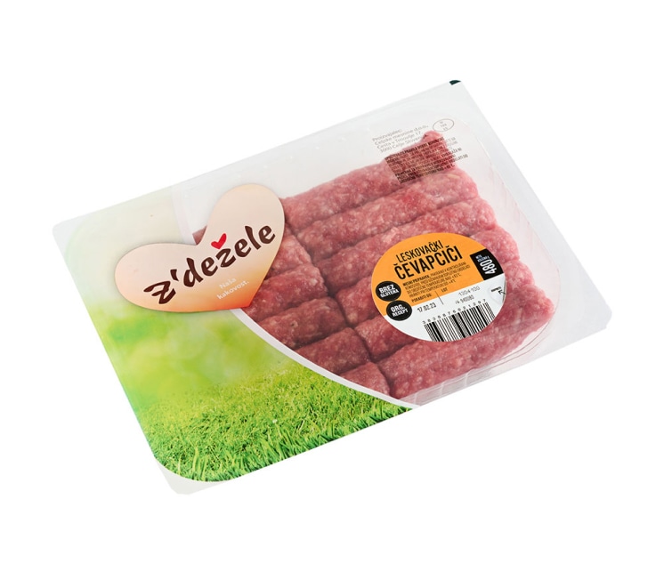 Leskovački čevapčiči XXL 960 g Z'dežele - Akcija v trgovini Spar