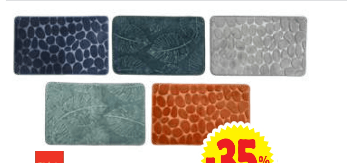 Mehka kopalniška preproga 50 x 80 cm - Akcija v trgovini E.Leclerc