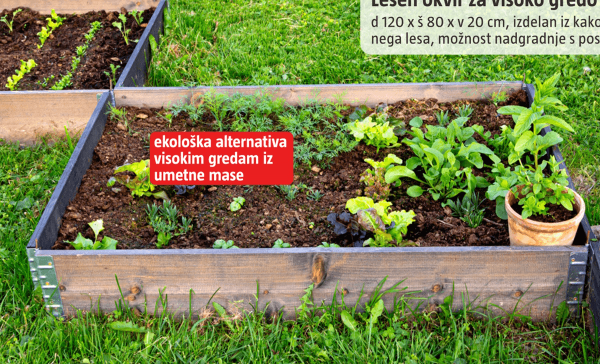 Lesen okvir za visoko gredo - Akcija v trgovini Bauhaus