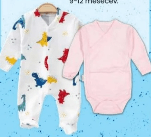 Bodi na preklop/Pajac z dolgimi rokavi - Akcija v trgovini Eurospin