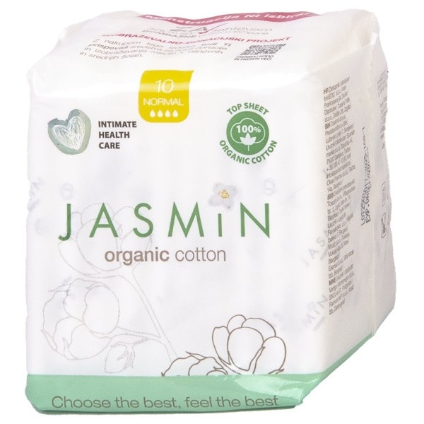 Jasmin Organic Cotton Normal damski vložki 10 kosov Akcija v trgovini Dm