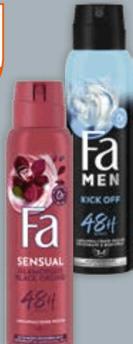 FA dezodorant 150 ml - Akcija v trgovini Mueller