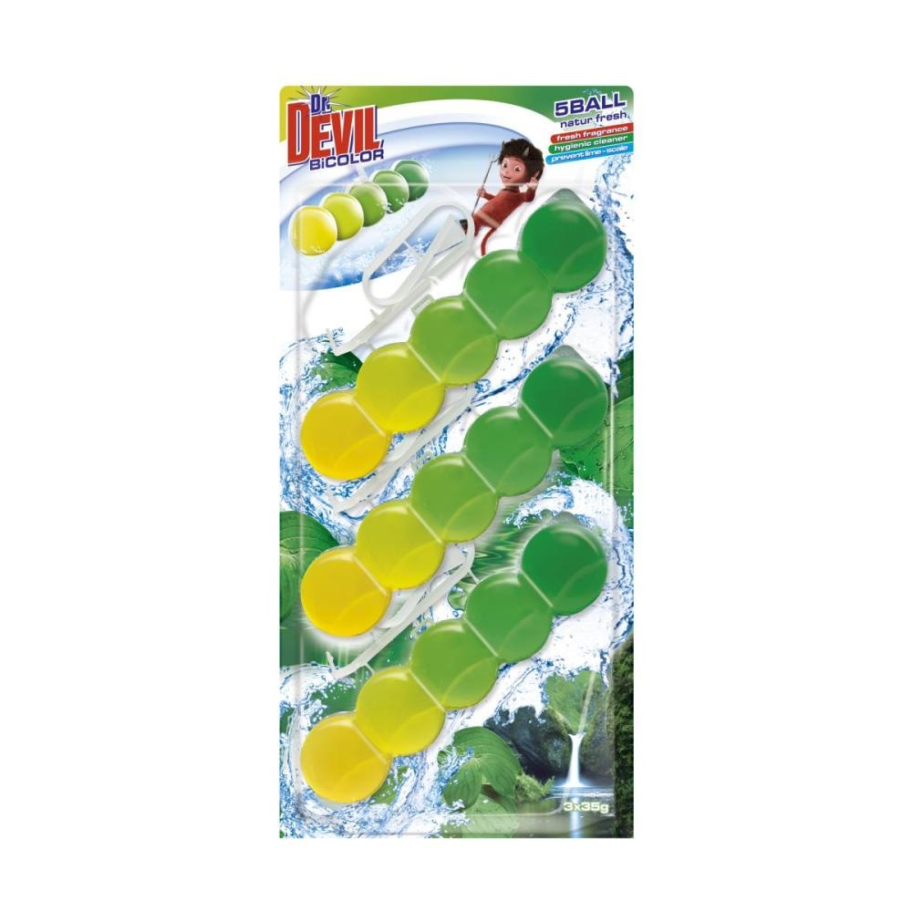 Obešanka za WC školjko Dr. Devil 3x 35 g - Akcija v trgovini E.Leclerc