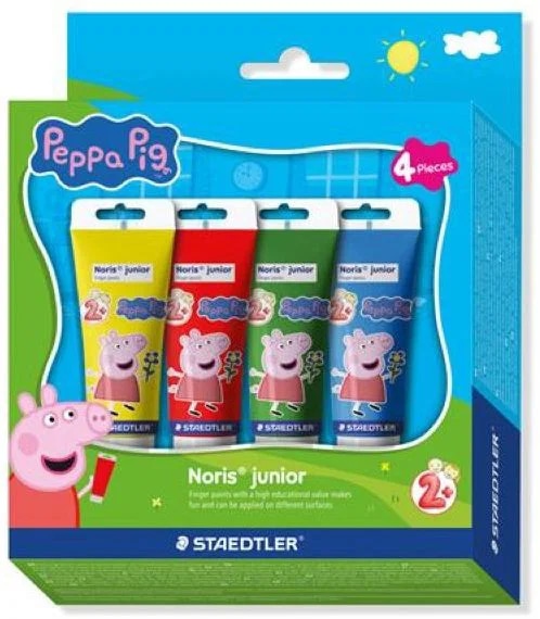 Peppa Pig Noris Junior set prstnih barv 4/1 STAEDTLER - Akcija v trgovini Spar