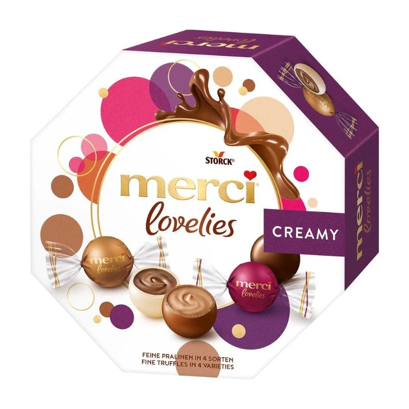 PRALINE LOVELIES MERCI 140 g - Akcija v trgovini E.Leclerc