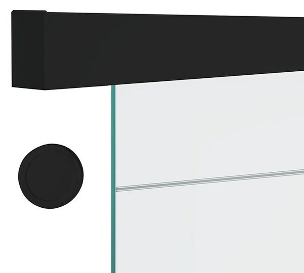 Steklena drsna vrata 'Jubidoor 6.1 Black Edition' š 93,5 x v 205,8 cm - Akcija v trgovini Bauhaus