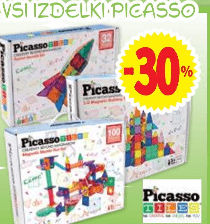 Vsi izdelki Picasso - Akcija v trgovini E.Leclerc