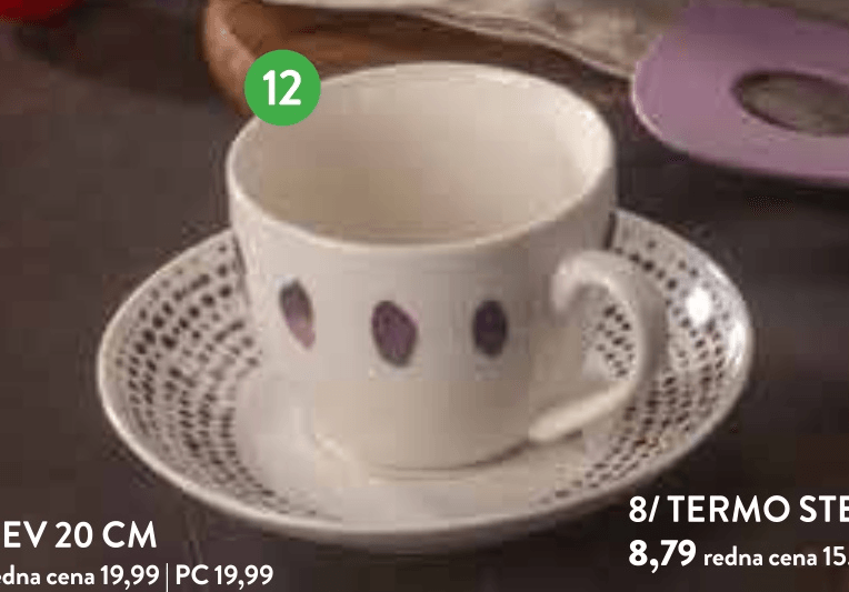 Set skodelic s podstavki 6/1 Tognana - Akcija v trgovini Spar