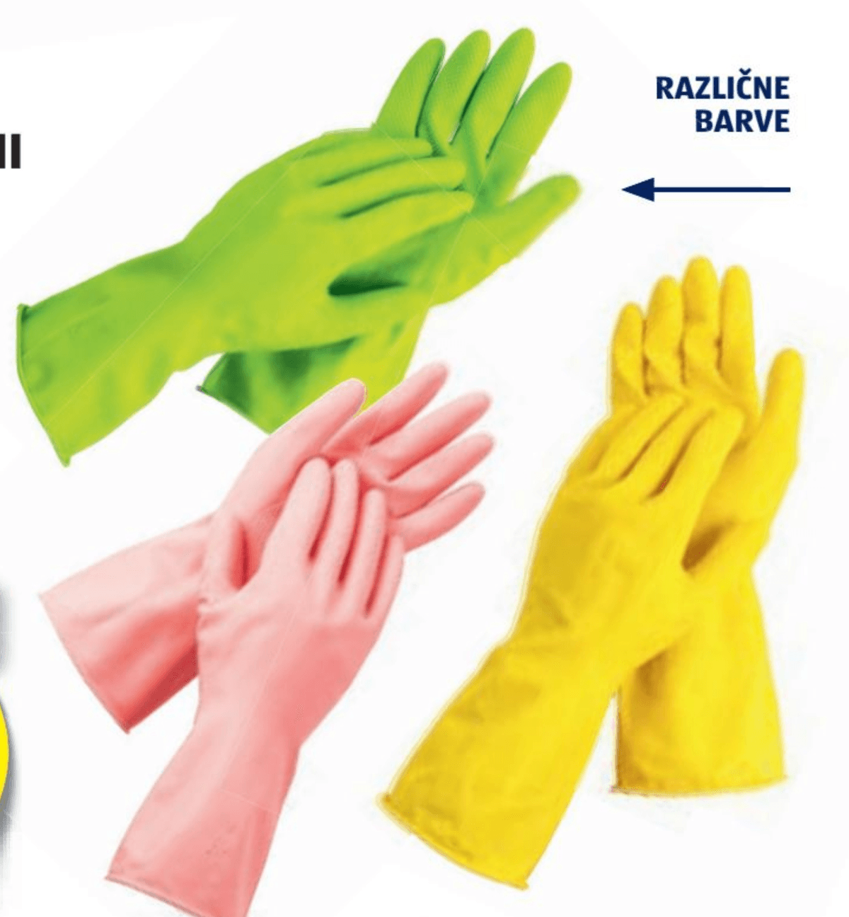 Gospodinjske rokavice 3-delni komplet POWER FORCE - Akcija v trgovini Hofer