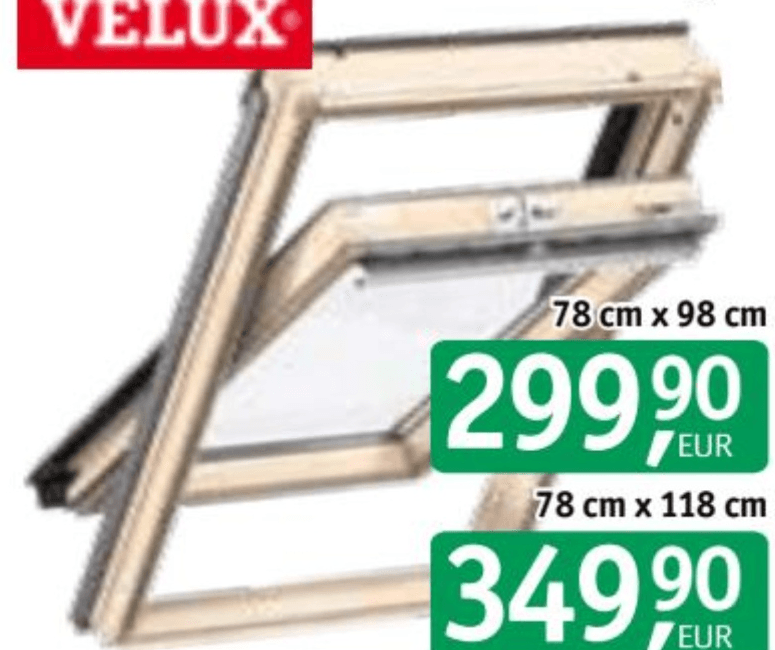 Leseno strešno okno Velux GZL - Akcija v trgovini Jager