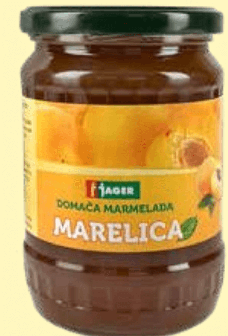 Marelični marmeladni namaz 700 g Jager - Akcija v trgovini Jager