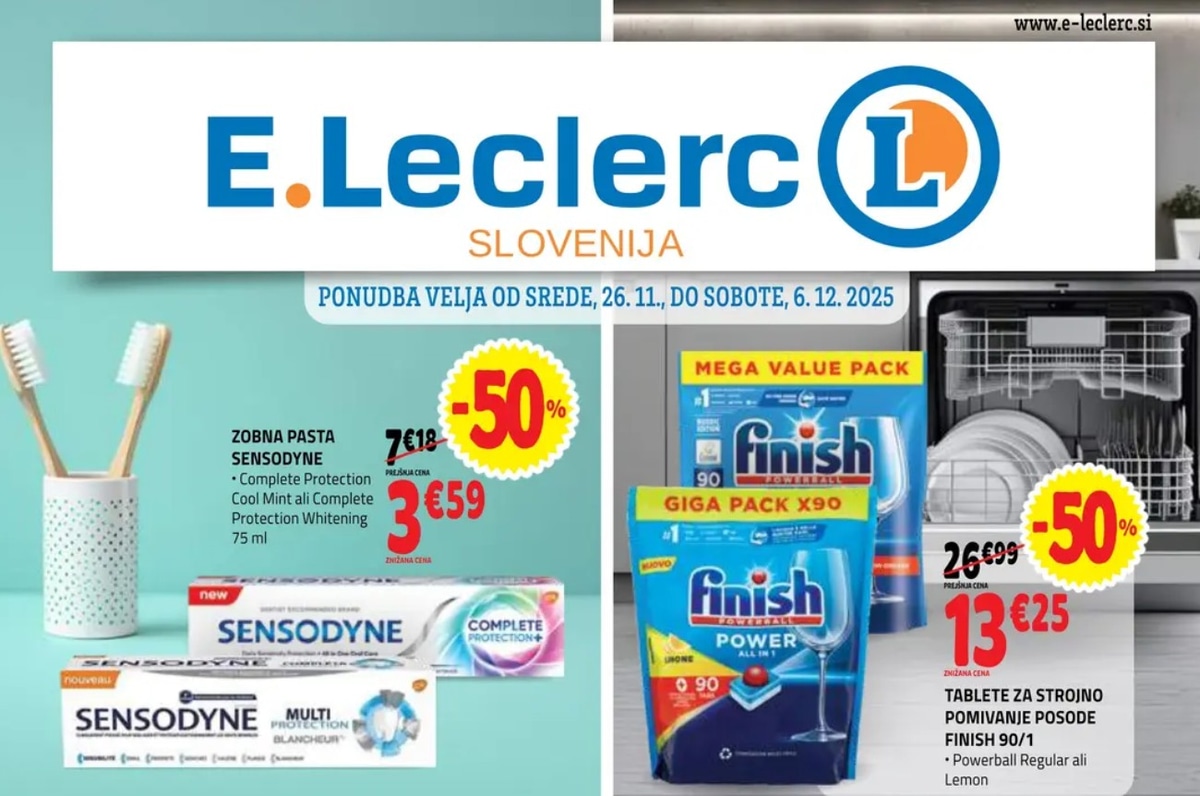 E.Leclerc katalog Akcijska ponudba od 26.11. do 06.12.2025