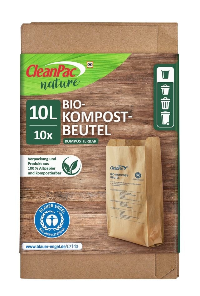 CleanPac Bio kompostne vrečke 10x 10L Akcija v trgovini Mueller