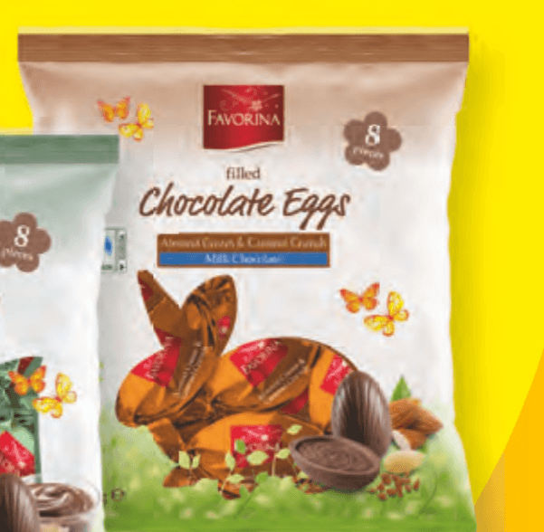 Favorina Polnjena čokoladna jajčka 150 g - Akcija v trgovini Lidl