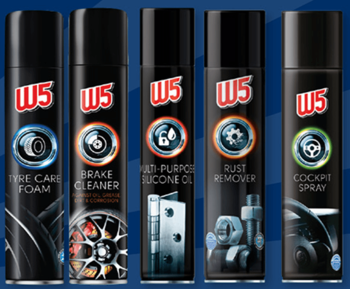 W5 Izdelki za nego avtomobila - Akcija v trgovini Lidl