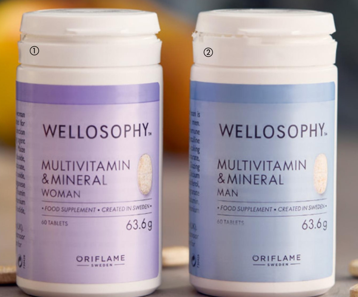 Wellosophy multivitamini in minerali za ženske 60 tablet, 63,6 g - Akcija v trgovini Oriflame