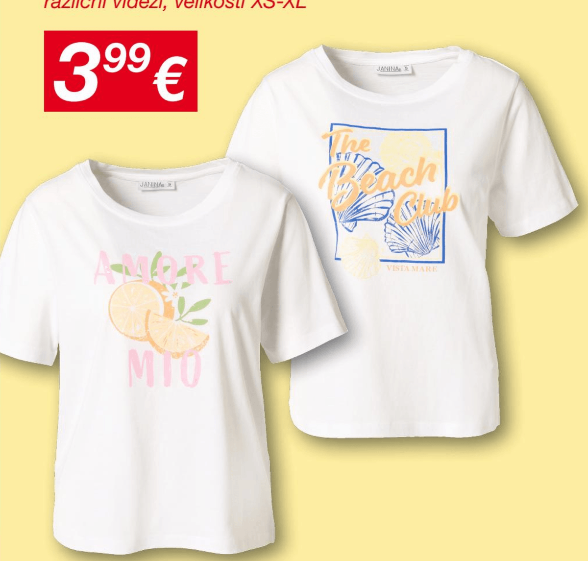 Ženska majica kratek rokav JANINA - Akcija v trgovini Kik