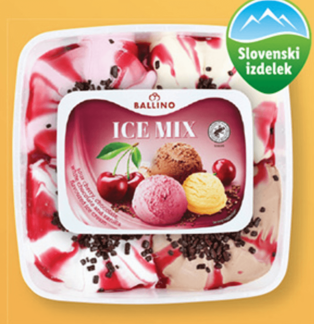Ballino Mešani sladoled Schwarzwald 1650 ml - Akcija v trgovini Lidl