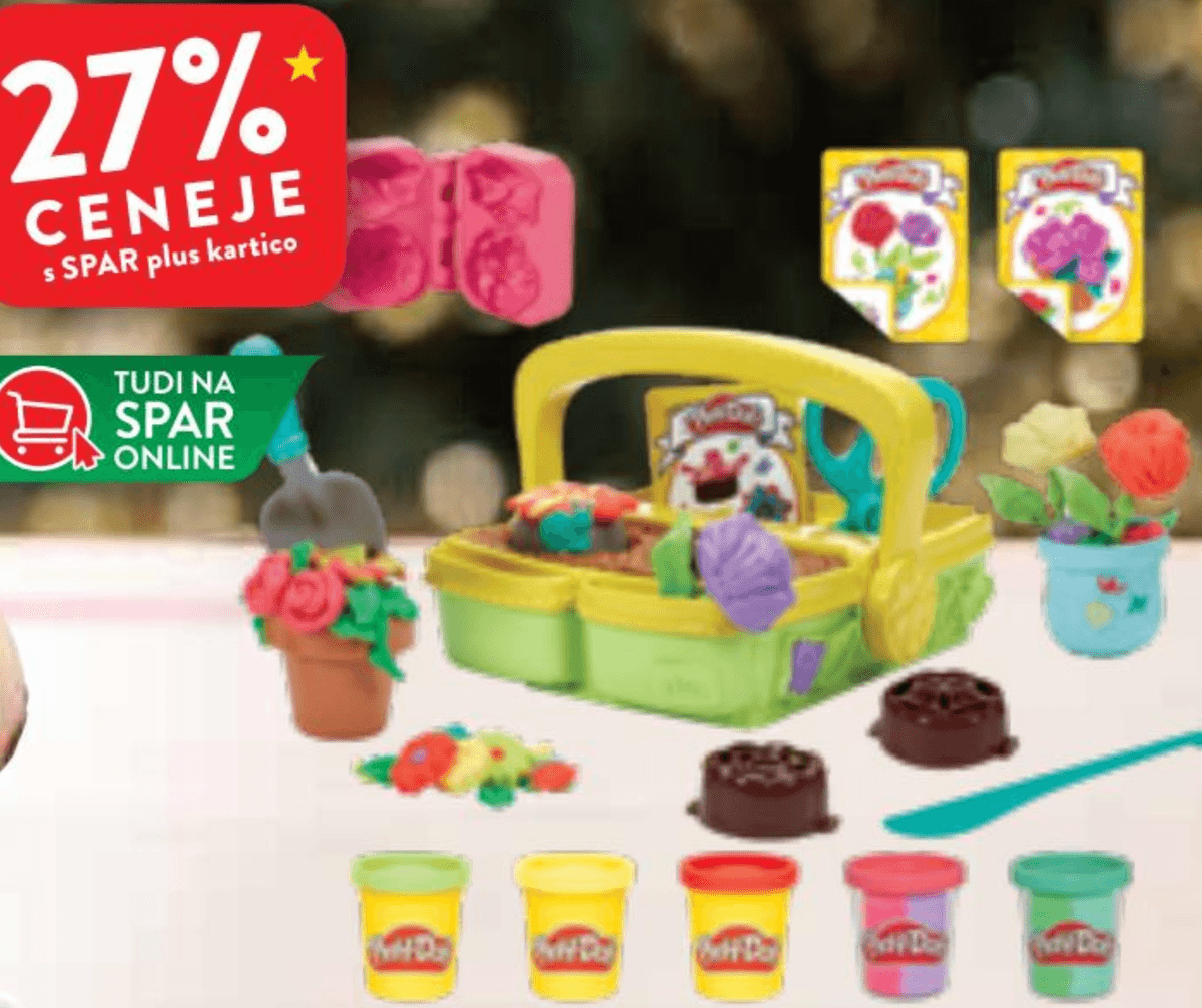 Play-Doh Cvetoče Rože - Akcija v trgovini Spar