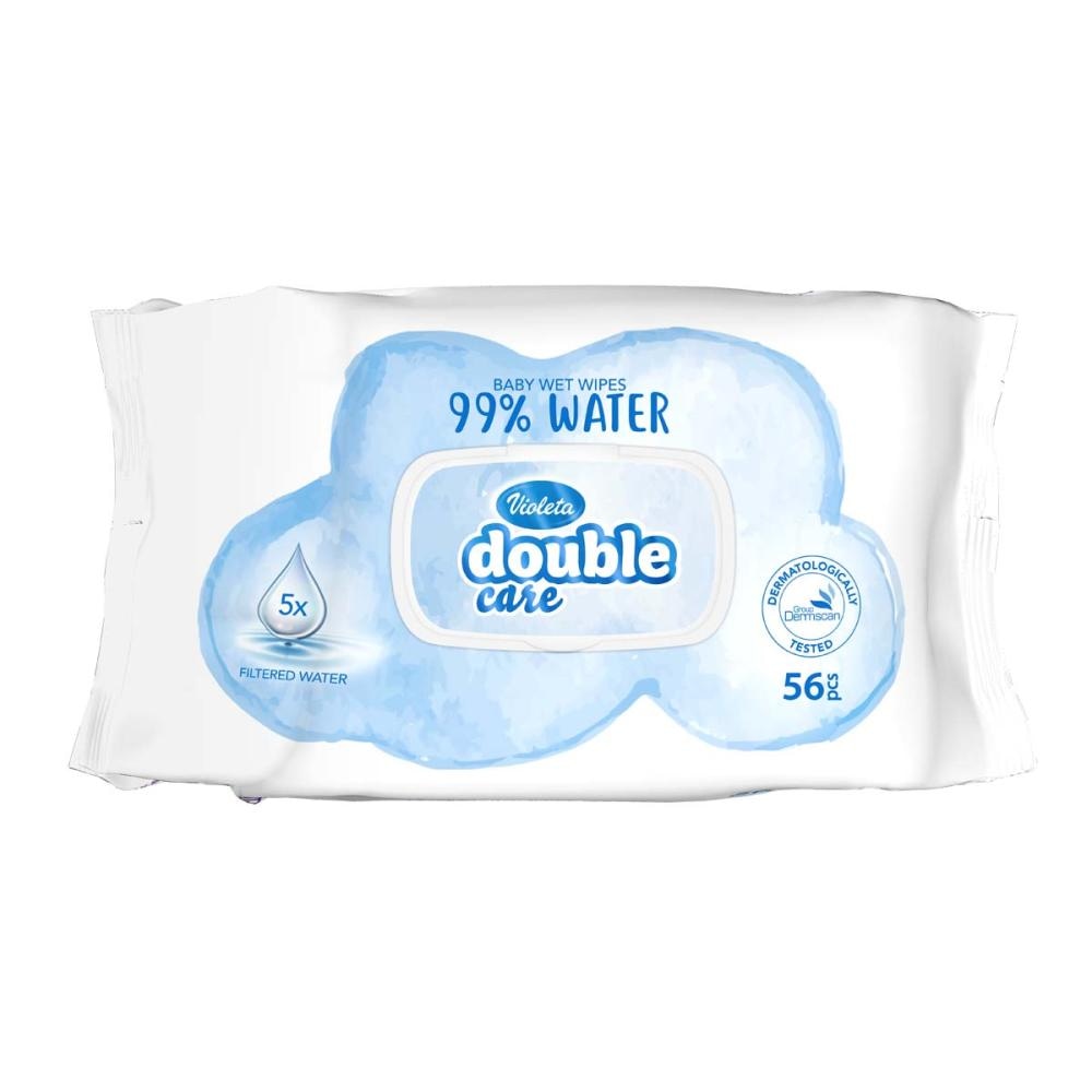 Otroški vlažni robčki Violeta 5x 56 kosov - Akcija v trgovini E.Leclerc