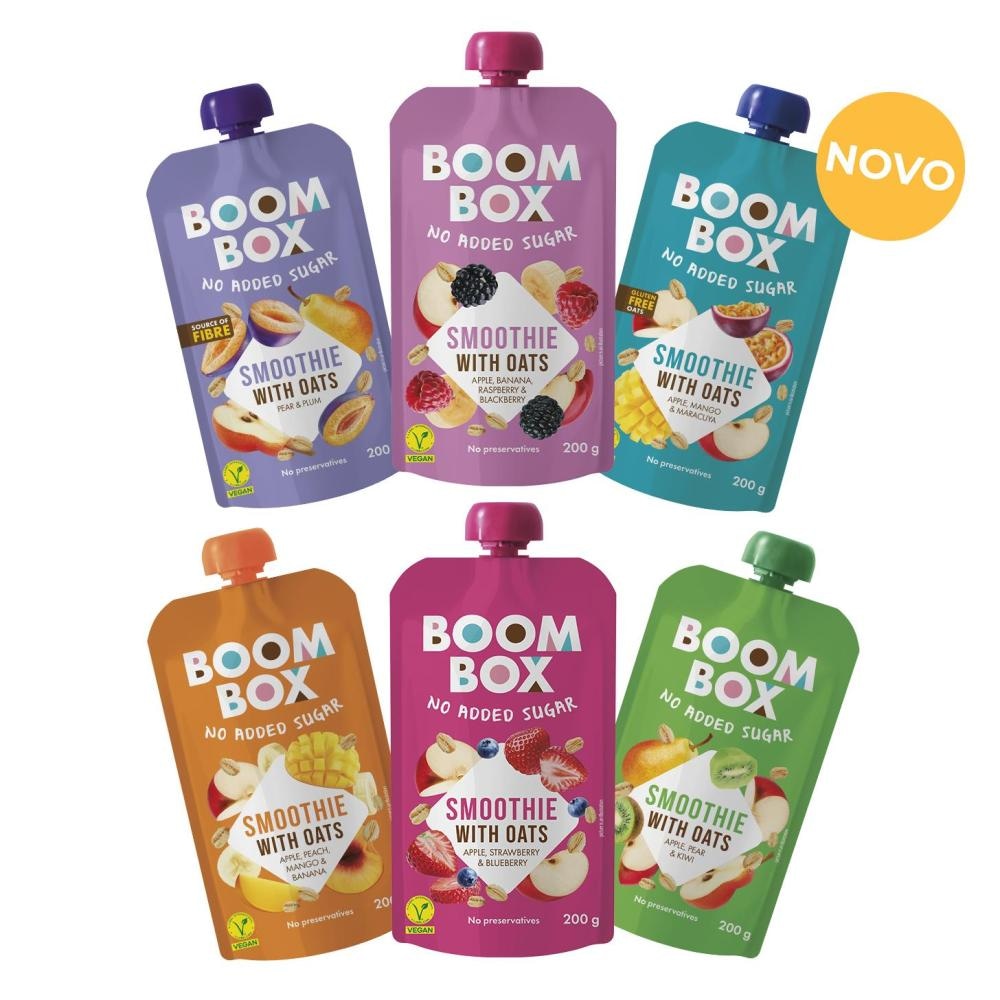 Sadni smoothie z ovsenimi kosmiči Boom Box 200 g - Akcija v trgovini E.Leclerc