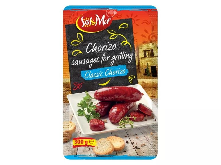 Sol&Mar Klobasice za žar Chorizo 300 g - Akcija v trgovini Lidl
