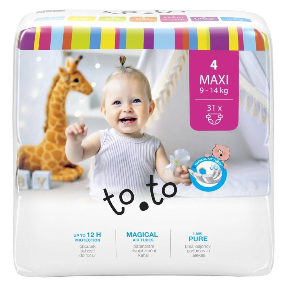 to.to otroške plenice 31 kosov - Akcija v trgovini Dm