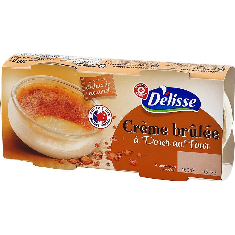 Desert Crème brûlée 400 g Delisse - Akcija v trgovini E.Leclerc