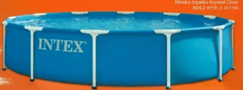 Montažni bazen Intex 3,05 x 0,76 m - Akcija v trgovini Pevex