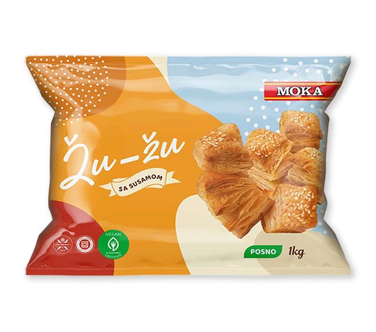 Lisnato pecivo Žu-žu 1 kg Moka - Akcija v trgovini Tuš