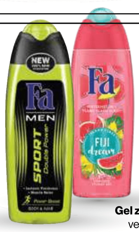 Gel za prhanje Fa 250 ml - Akcija u trgovini Mercator