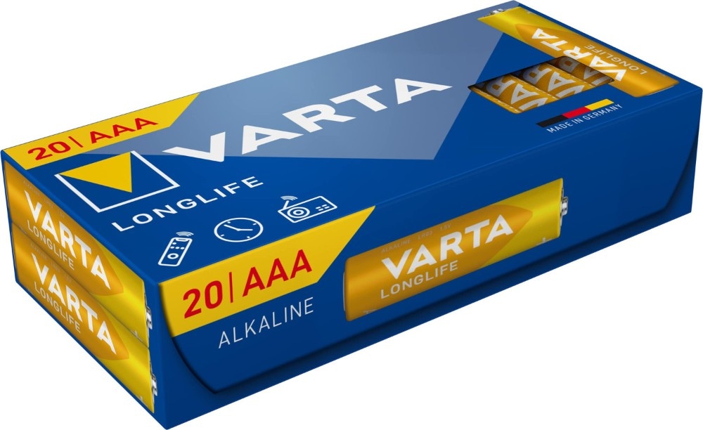 Baterijski vložek Varta Longlife 20 kosov Akcija v trgovini Mercator