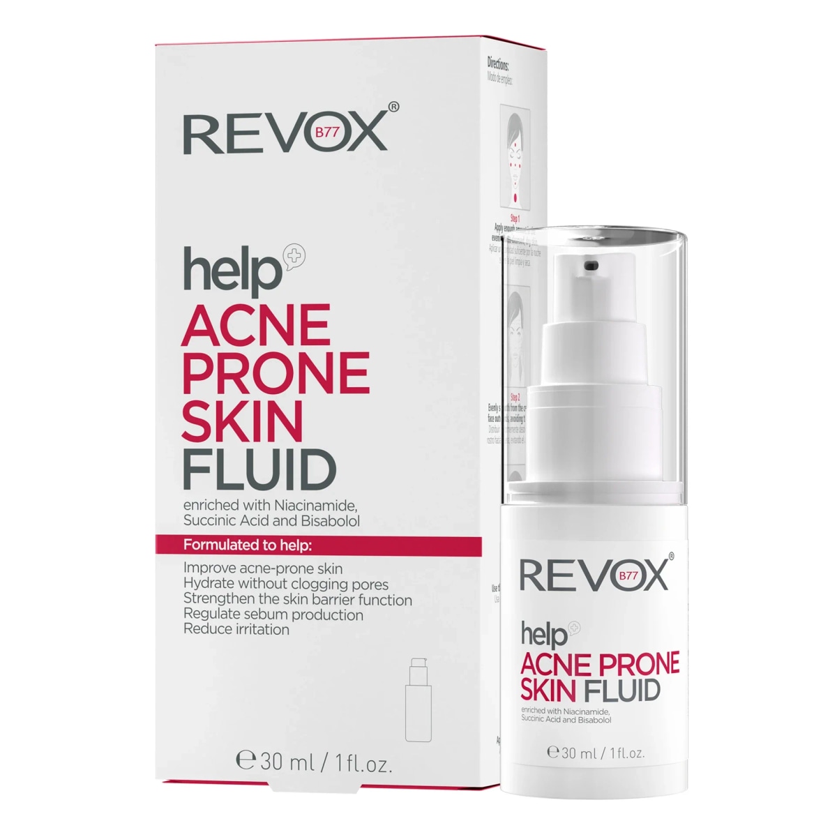 Revox Help Acne Prone Skin Fluid REVOX B77 - Akcija v trgovini Tuš