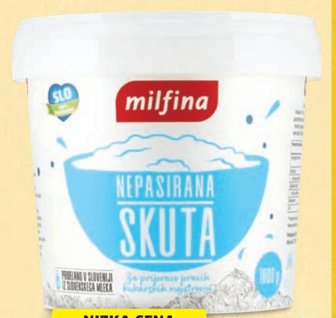 Milfina pusta skuta 1 kg Akcija v trgovini Hofer