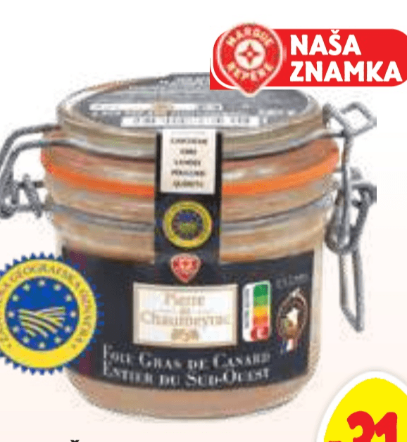 Cela račja jetra 180 g Pierre Chaumeyrac - Akcija v trgovini E.Leclerc