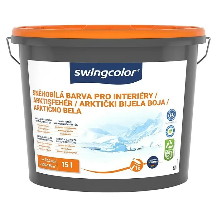 Swingcolor Mix arktično bela barva 'Arktisweiss Plus Basis 2 ali 4' 10 l - Akcija v trgovini Bauhaus