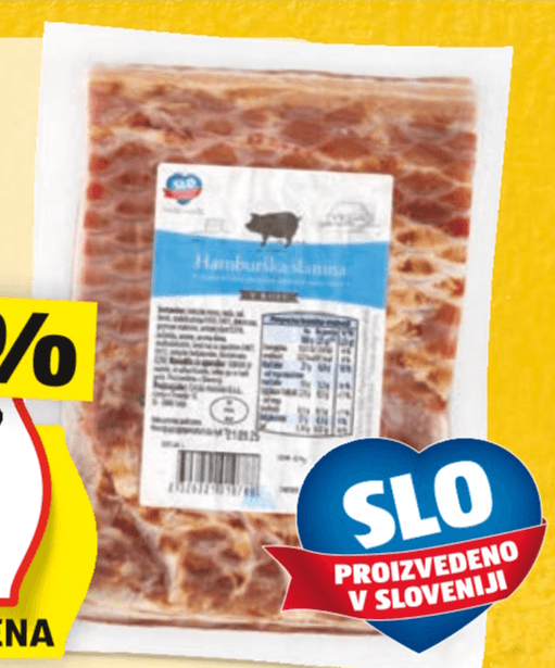 Hamburška slanina - Akcija v trgovini Hofer