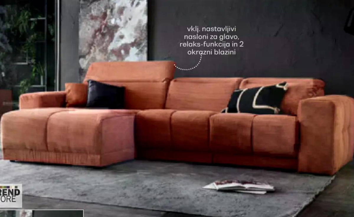 Sedežna garnitura TREND STORE - Akcija v trgovini Rutar