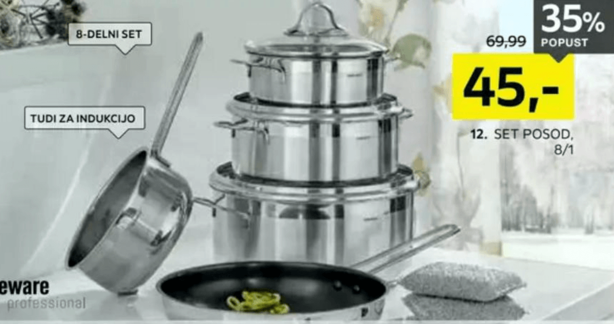 homeware Set posod 'Verona' 8/1 - Akcija v trgovini Lesnina