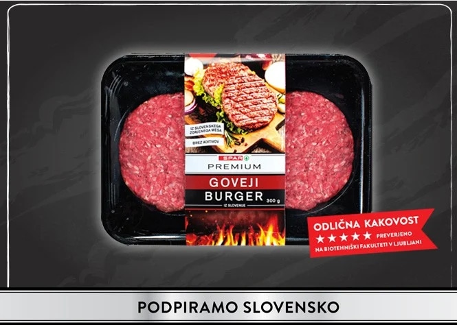 Goveji burger Red Angus 1 kg SPAR BBQ - Akcija v trgovini Spar